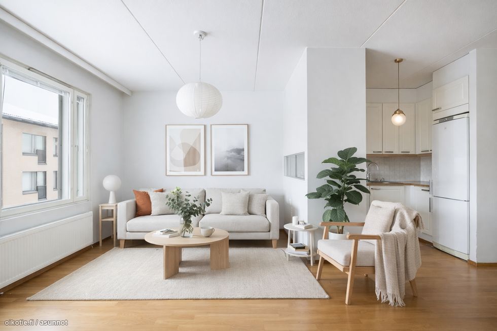 Olohuone digistailattuna.