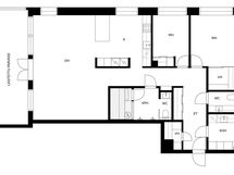 Parveke kohti Kupittaanpuistoa