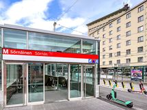 Metro Sörnäinen 550 m päässä.