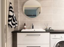 Kylpyhuone on peruskorjattu muutama vuosi sitten.