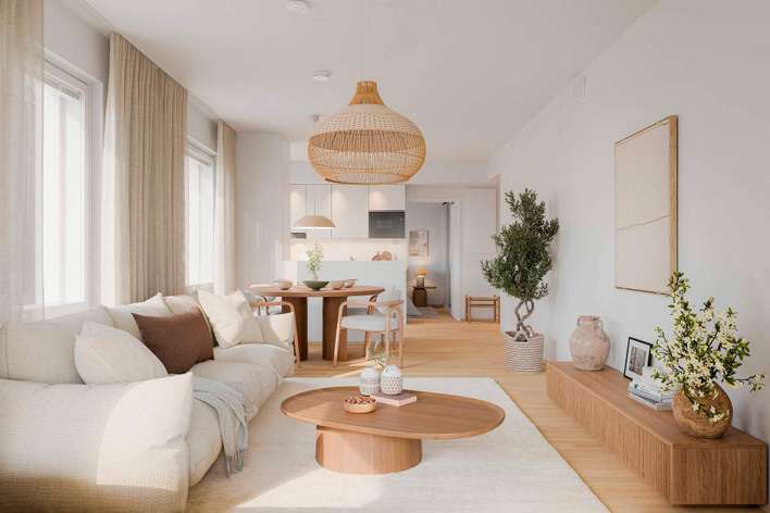 Kerrostalo, 2h+kt+s, 53,5 m², Lauttasaari, Helsinki