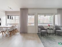 Olohuone ja avokeittiö