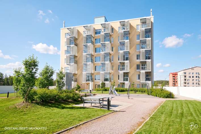 Kerrostalo, 2h, avok., kph/wc, vh, lasit. p. (YJ:n mukaan: 2h+kt), 47,5 m², Finnoo, Espoo