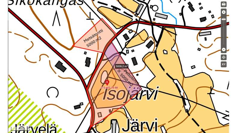 Tontti, 5 000 m², Ruotsalo - Näkymä 2