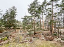 Kodin sijainti on kivan luonnonläheinen.