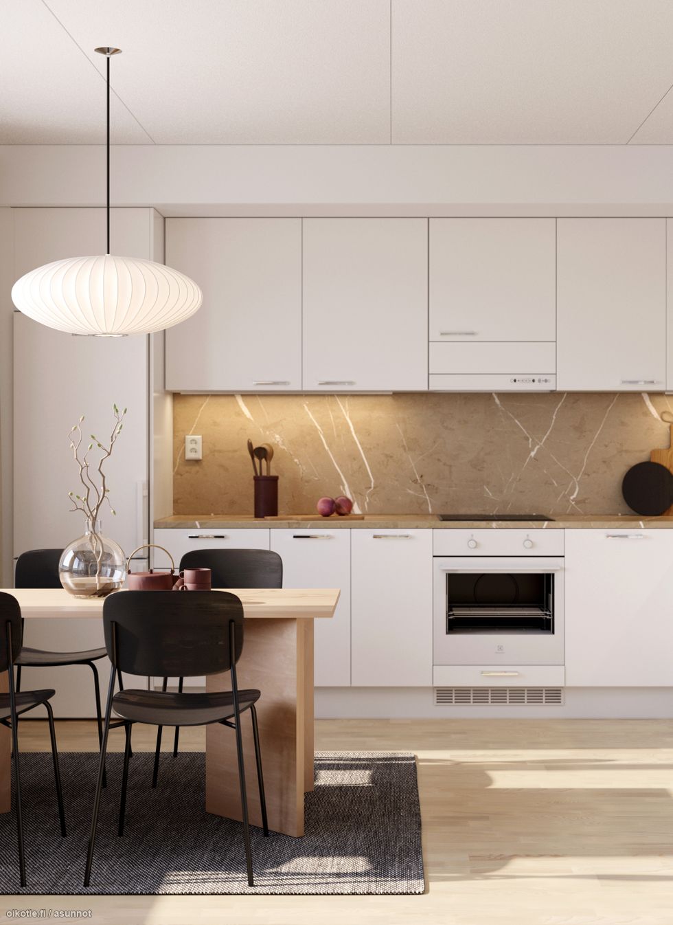 Visualisointikuvassa taiteilijan näkemys aiemmin valmistuneesta kohteesta.