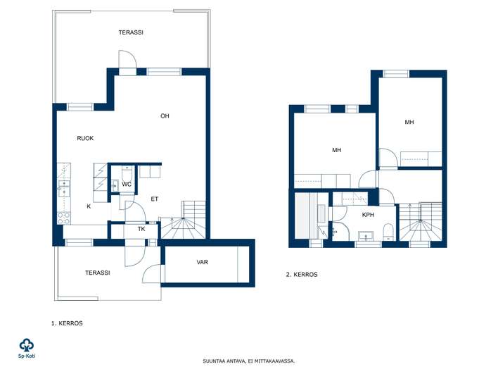 Rivitalo, 3h, k, s, 79 m², Kemppilä - Widok 2