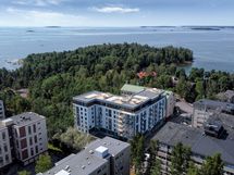 Visualisointikuva Helsingin Särkiniemenpuistosta.