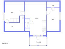 Suuntaa antava pohjakuva 2.kerrokseen