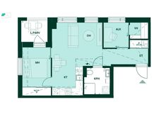 Asunnon pohjapiirros