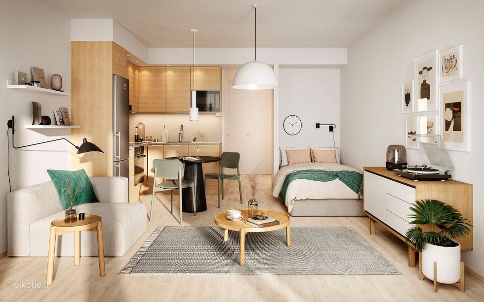 Visualisointi Renatan kodista C 41, C 46, C 53, C 58 ja C 63, 1h+kt, 27 m²