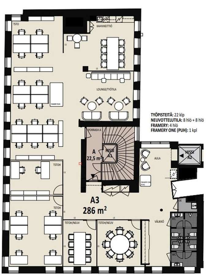 Liiketila, 286 m², Kaartinkaupunki - Näkymä 3