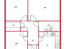 pohjakuva 3h,k (61,5 m2)
