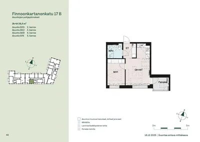 Kerrostalo, 2H+KT, 38,5 m², Finnoo - View 3