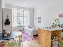 Olohuoneen ovelta näkymää