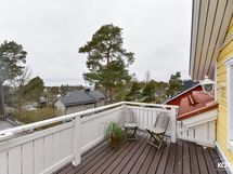 Parvekkeelta näkymät merelle