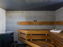 Kellarikerroksen puusauna