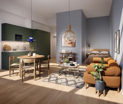 Kerrostalo, 1h,parvi, tupak, ma, p, 24,5 m², Kivikko - Vue 2