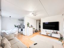 Kodissa on avara pohjaratkaisu ja päätyasunnon rauha.