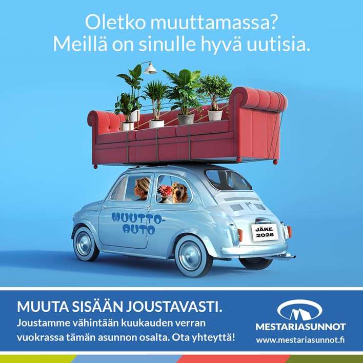 Kerrostalo, 2H+KT, 51 m², Pajala, Järvenpää