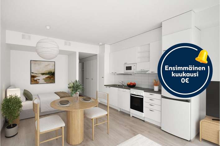 Kerrostalo, 1 H + KT + ALKOVI, 33 m², Nummi, Turku