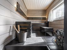 Sauna sähkökiukaalla