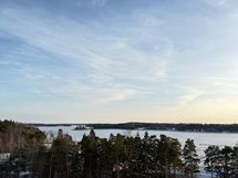 Avoimet näkymät etelään merelle.