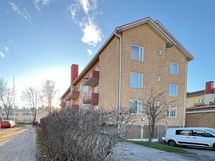 Putkiremontoitu taloyhtiö sijaitsee omalla tontillaan.