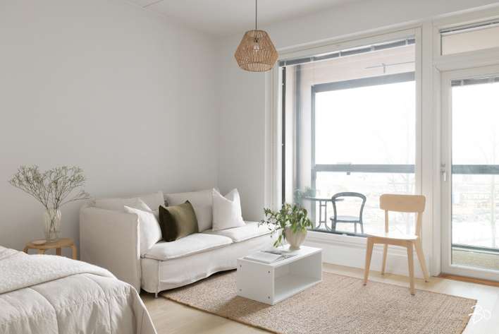 Kerrostalo, 1h, k, kph, et, lasitettu parveke (yj 1h+kt+lasitettu parveke), 26,5 m², Finnoo – pohled 4