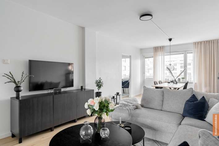 Kerrostalo, 3h, k, kph, p (yhj. 4h, k), 87 m², Keskusta - Näkymä 3