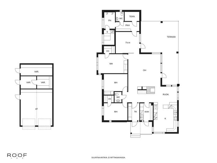 Omakotitalo, mh*3, oh, k, tvh, khh, ph, kph, s, tekn. tila., 178 m², Pilkanmaa - Näkymä 3