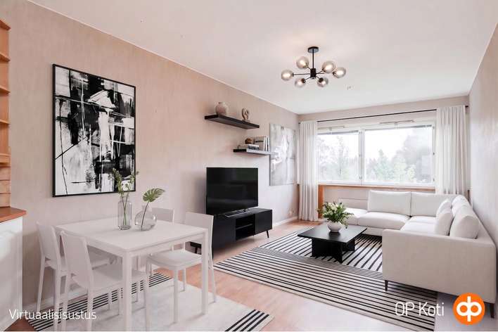 Kerrostalo, 2h+k+kh, 42,5 m², Tuira, Oulu