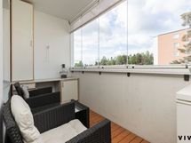 Lasitettu tilava parveke