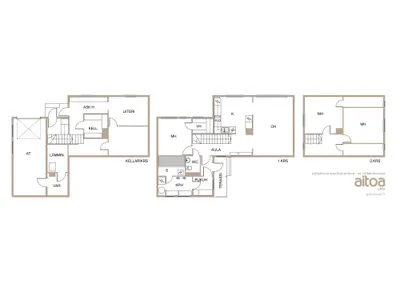 Omakotitalo, 3mh+oh+k+erill.wc+ph+s+at+v, 105/163 m², Hirssaari - View 2