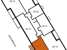 Asunto A16 sijaintikaavio