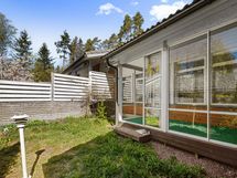 Lasitettu terassi