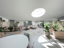 Taloyhtiön kerhotila.