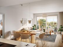 Visualisointikuva kodista C 13 2. krs. ja C 10 1. krs (4h+k+s, 103 m²)