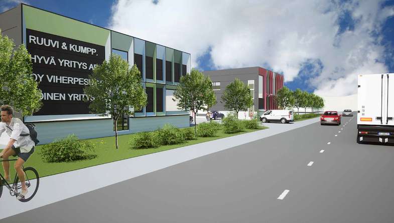 Liiketila, 907 m², Koivuhaka - Näkymä 2