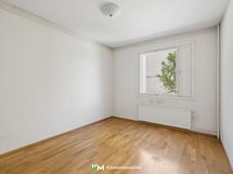 Asunnossa on kaksi makuuhuonetta...