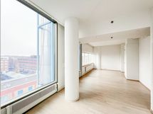 Tyylikäs iso yksiö upealla näköalalla.