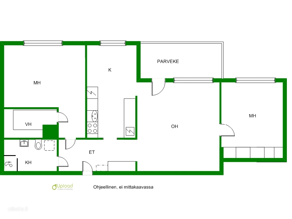 Kerrostalo, 3h, k, 63,5 m², Vääräkoivu - Näkymä 2