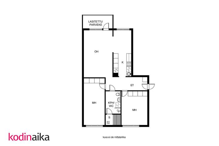 Kerrostalo – Raahe, Miljoonaperä, Katinhäntä - Näkymä 2