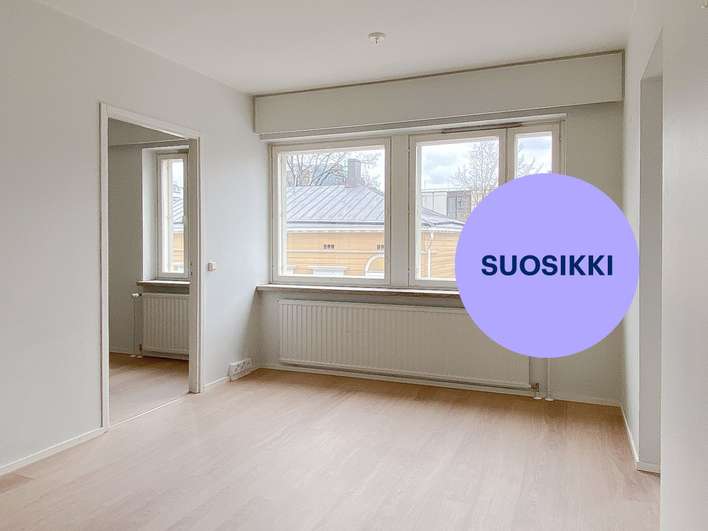 Kerrostalo, 2H+KK, 36 m², Keskusta, Hämeenlinna