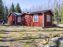 Pieni omakotitalo, jossa 3h+k+kh/ Ett litet egnahemshus med 3r+k+br