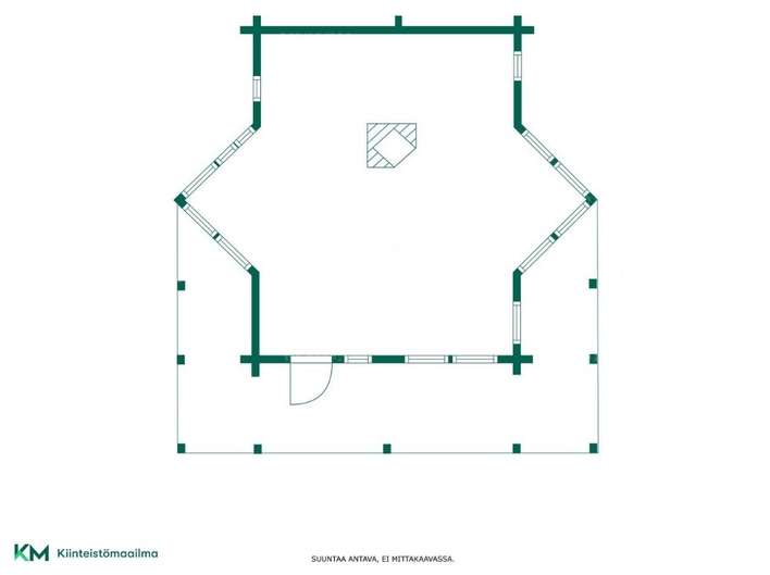 Loma-asunto, Erämökki, saunarakennus tuvalla ja varasto, 37,5/59,5 m², Köngäs - Näkymä 2