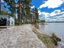 Roution uimarannalle kävelee noin 15 minuutissa.