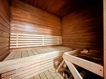 Kokonaisuuden kruunaa oma sauna