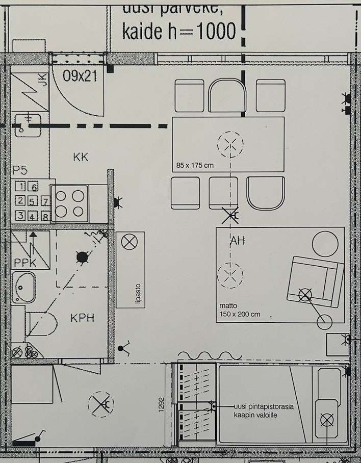 Kerrostalo, 1h + kk + p, 31 m², Punavuori – pohled 3