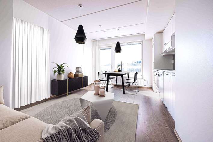 Kerrostalo, 2h+kt, 35,5 m², Olari, Espoo